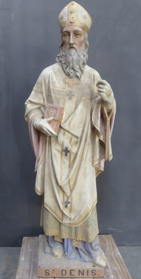 Saint Denis — plâtre polychromé