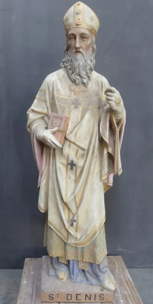 Saint Denis — plâtre polychromé
