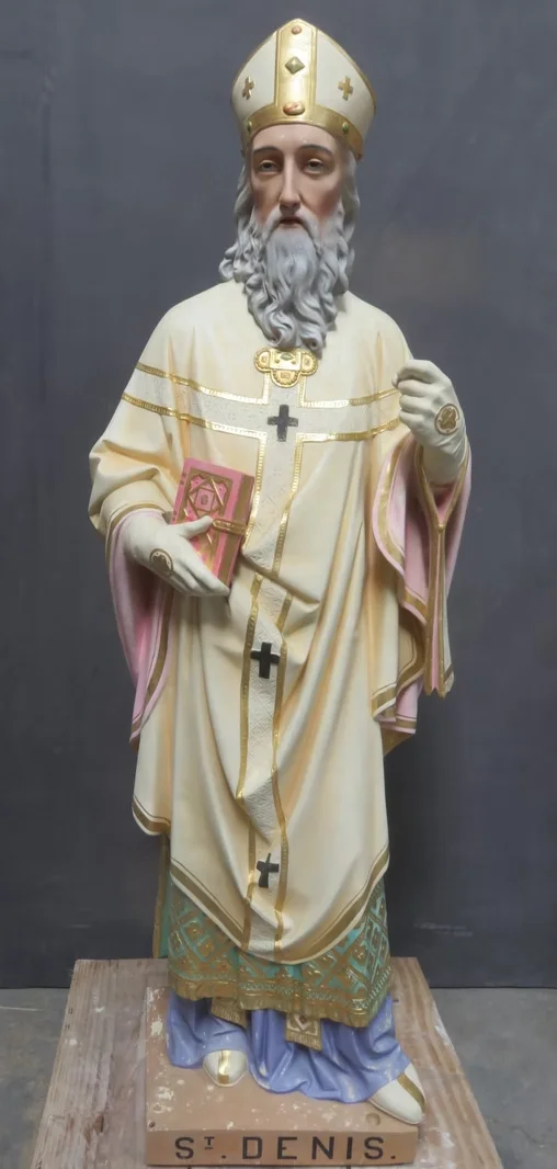 Jésus Christ Sacré Cœur — plâtre polychromé