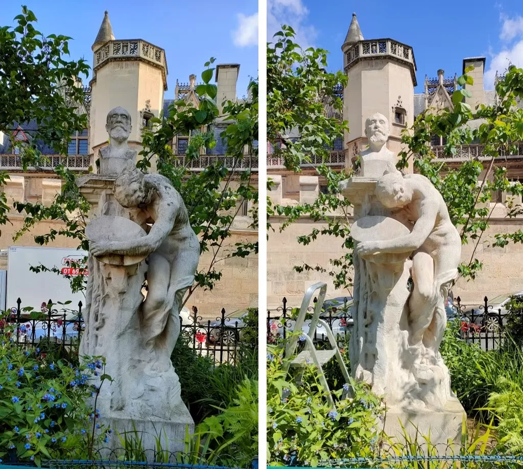 Monuments à Sarah Bernhardt et Puvis de Chavanne