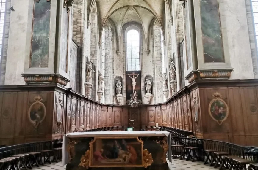 Sculptures de chœur — Abbaye Saint-Martin de Mondaye